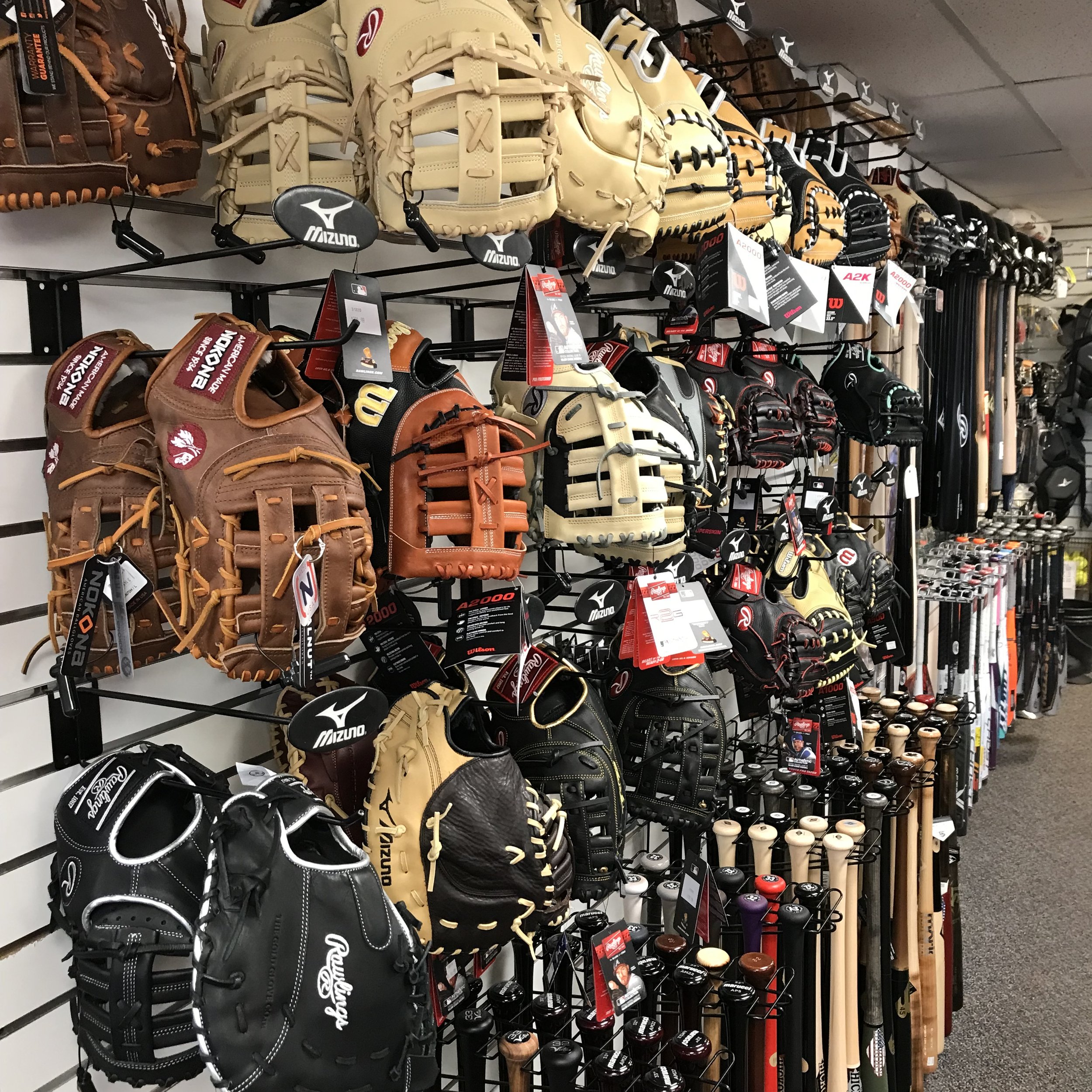 baseball equipment shop