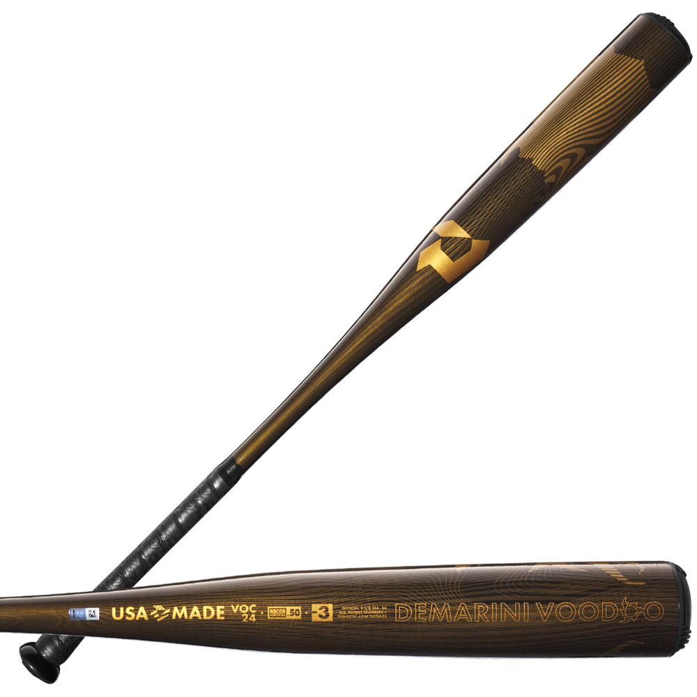 DeMarini VOODOO ゴールド 硬式バット WBD2461010_8_DM_BBCOR_Voodoo_O