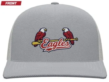 Pacific Headwear Contrast Stitch Trucker Snapback - Gray/White