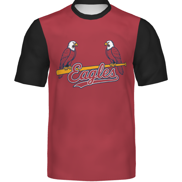 Youth Holloway FreeStyle Sublimated Turbo Training Tee - Red/Black