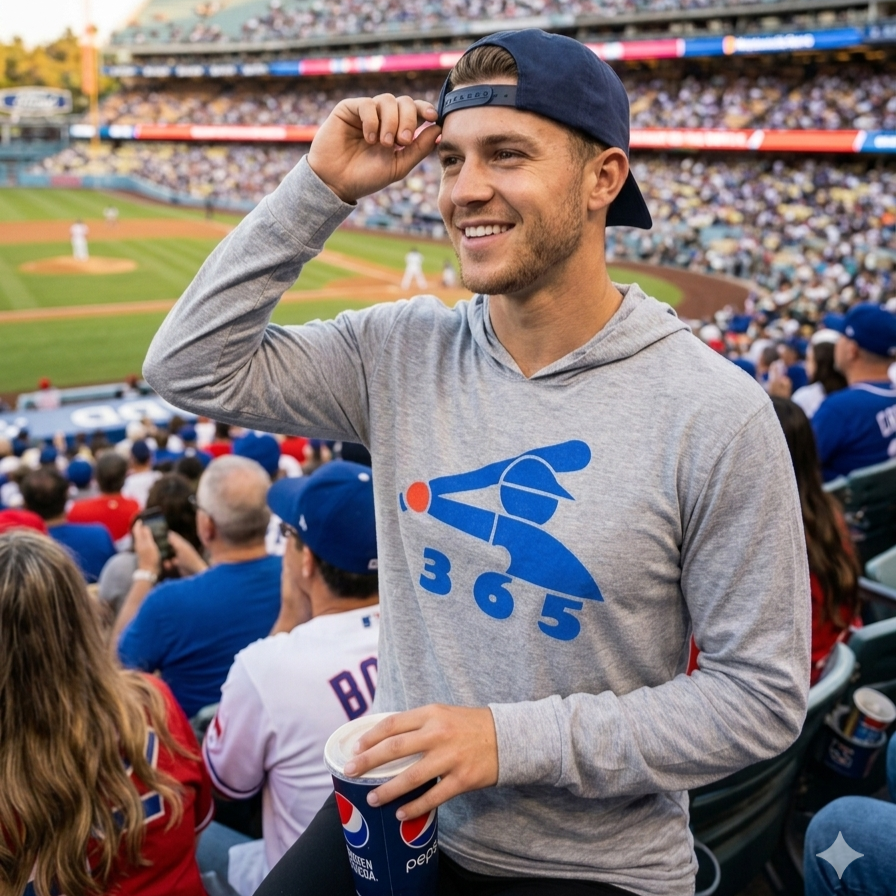 Baseball 365 Logoman Longsleeve Hoodie