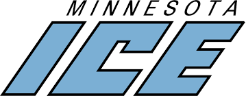 Minnesota ice logo with stylized ice and text