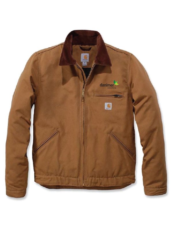 Carhartt® Duck Detroit Jacket in Carhartt Brown (CT103828) | The Ken Young  Company - Custom Screen Printed & Embroidered Apparel