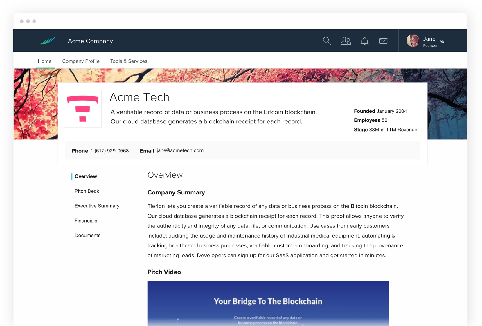 Company Profile Redesign