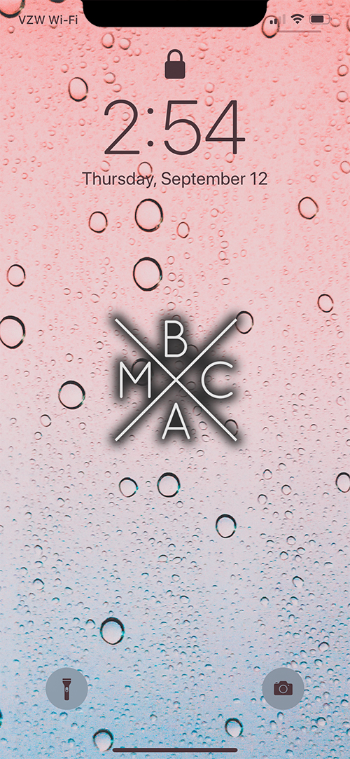 BMAC RAIN WALLPAPER (W/ LOGO) EXAMPLE