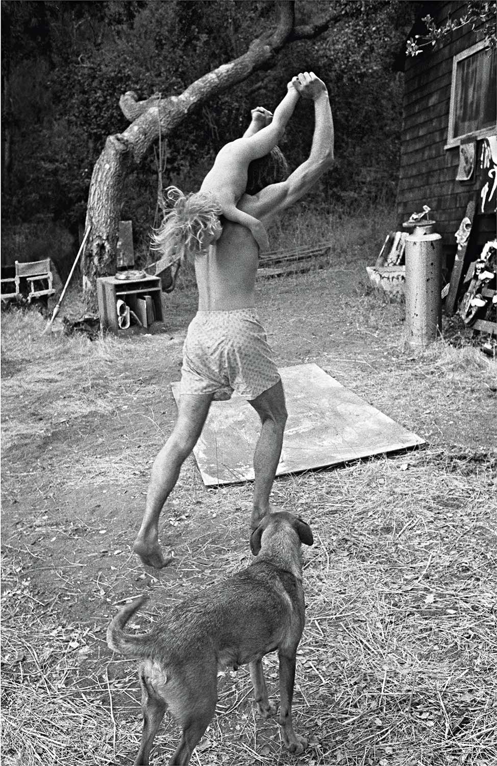  GEORGE HERMS   Playing with his daughter  ,   Topanga Canyon, California, 1963  