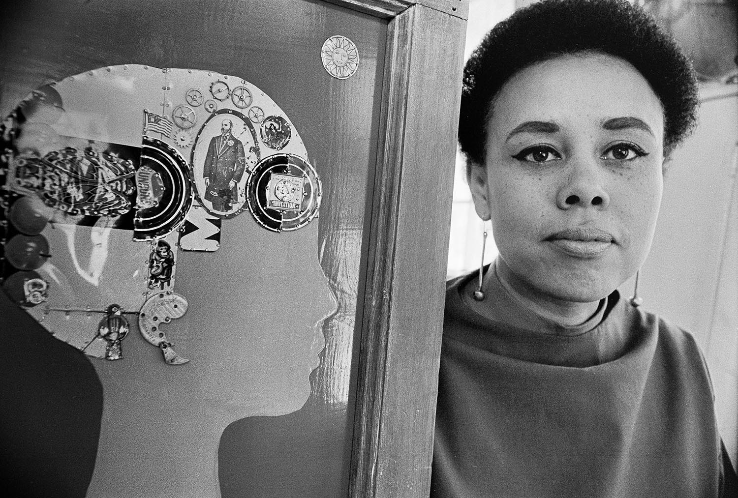  BETYE SAAR   In her studio, Los Angeles, California, 1966          