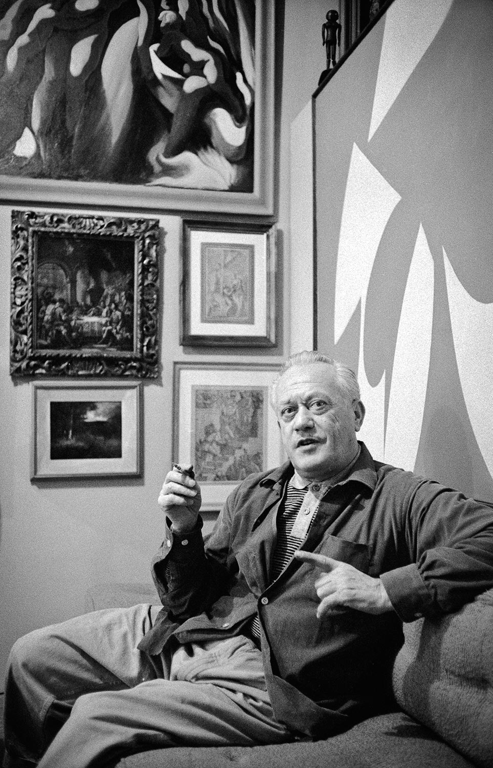  LORSER FEITELSON   In his studio, Los Angeles, California, 1957  