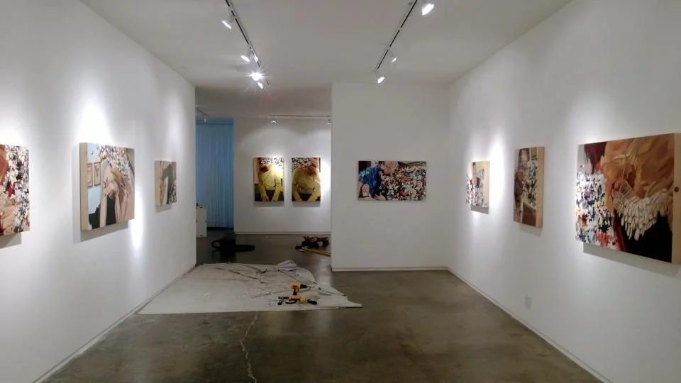 Installation of show at Design Matters