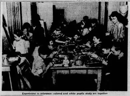 Clippings:  2 Schools Experiment in Interracial Training, 1946