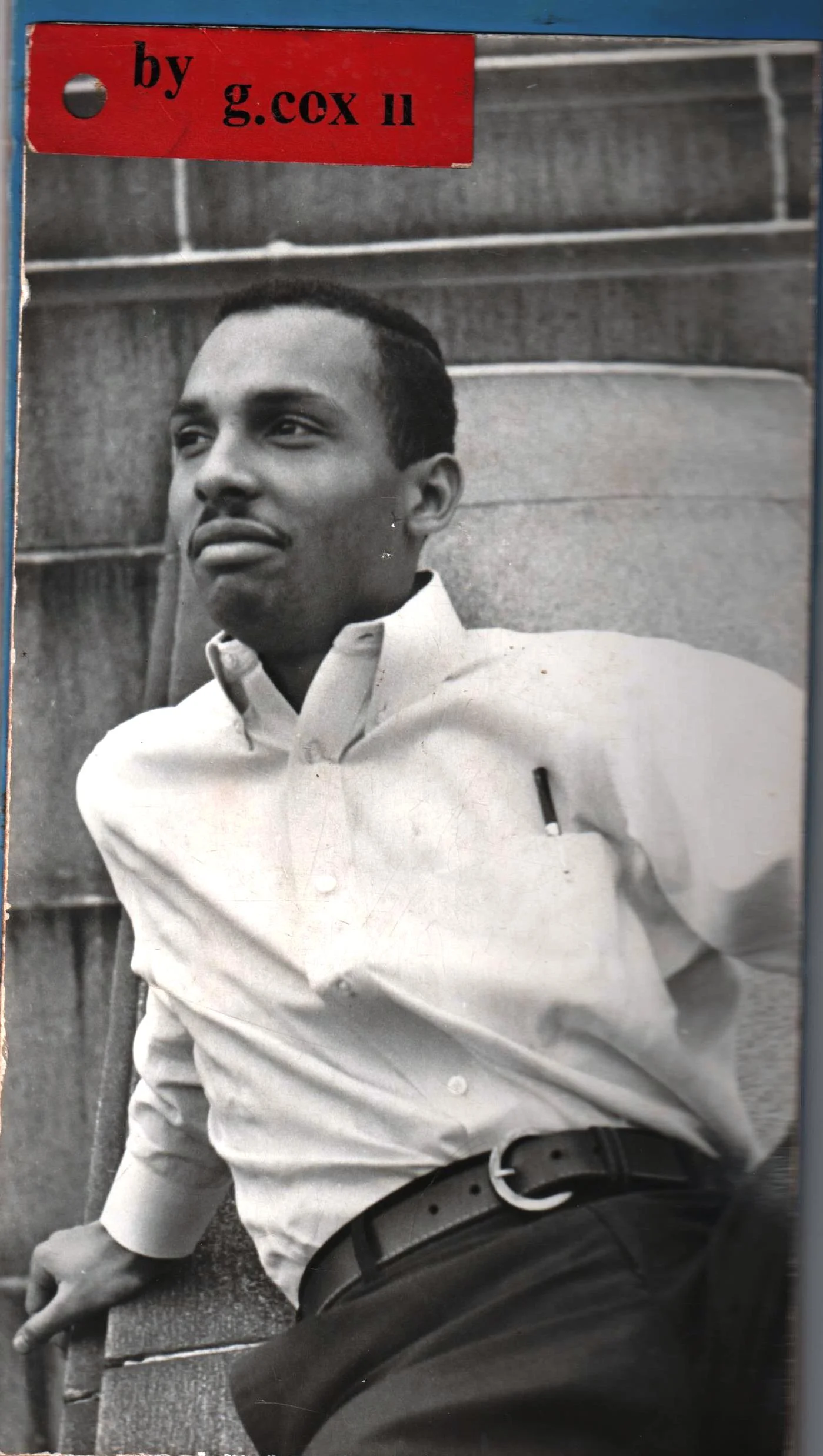 Photos: George M. Cox II on the steps of MICA, ca. 1967