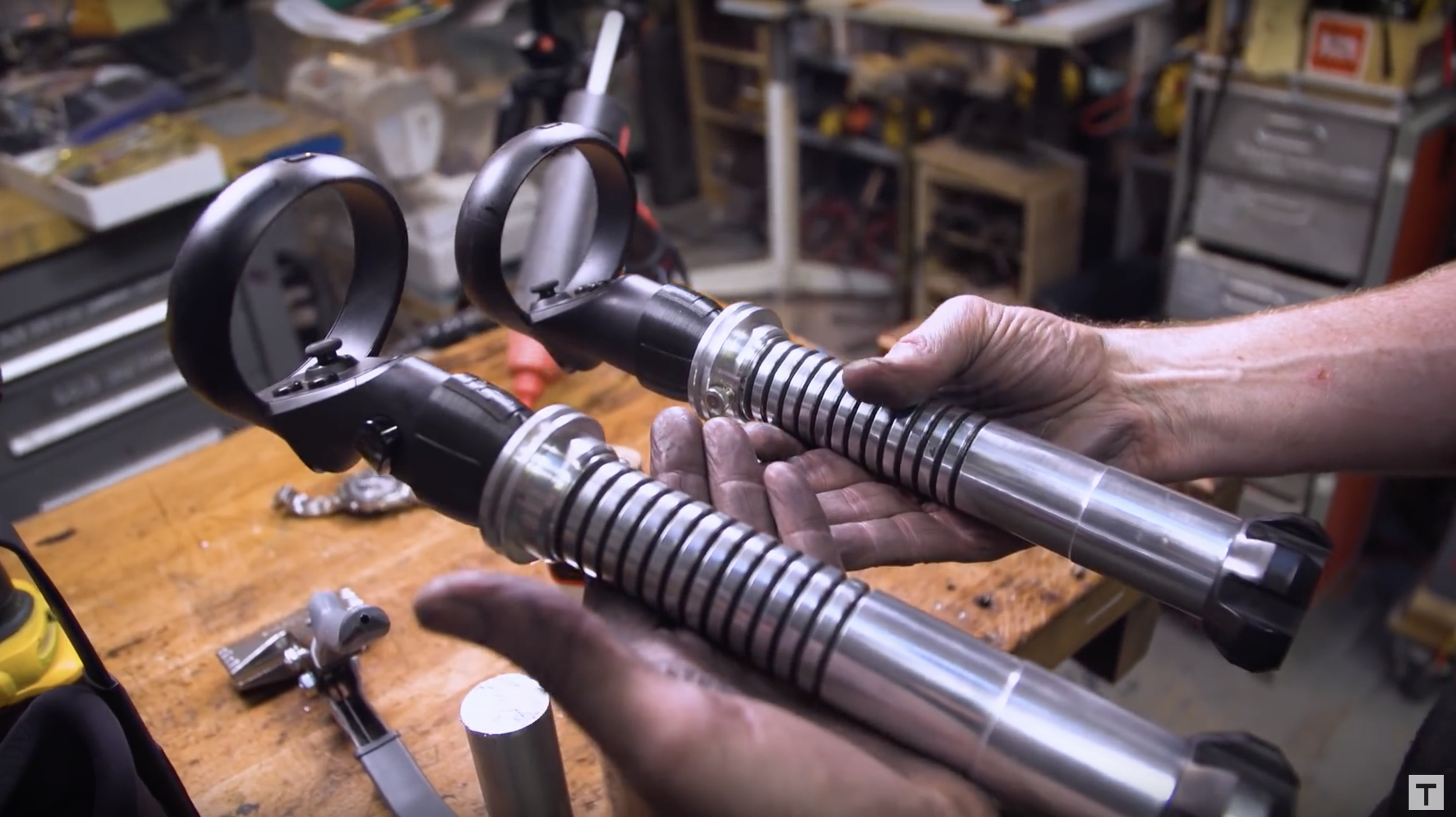 Adam Savage's One Day Builds: Custom Beat Saber Hilts!