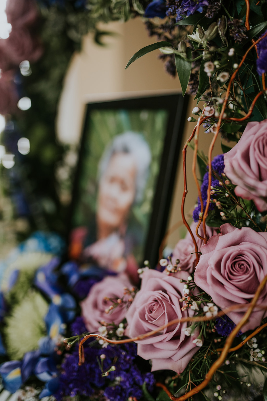 Close UP Tranquil Gate Portrait Arrangement