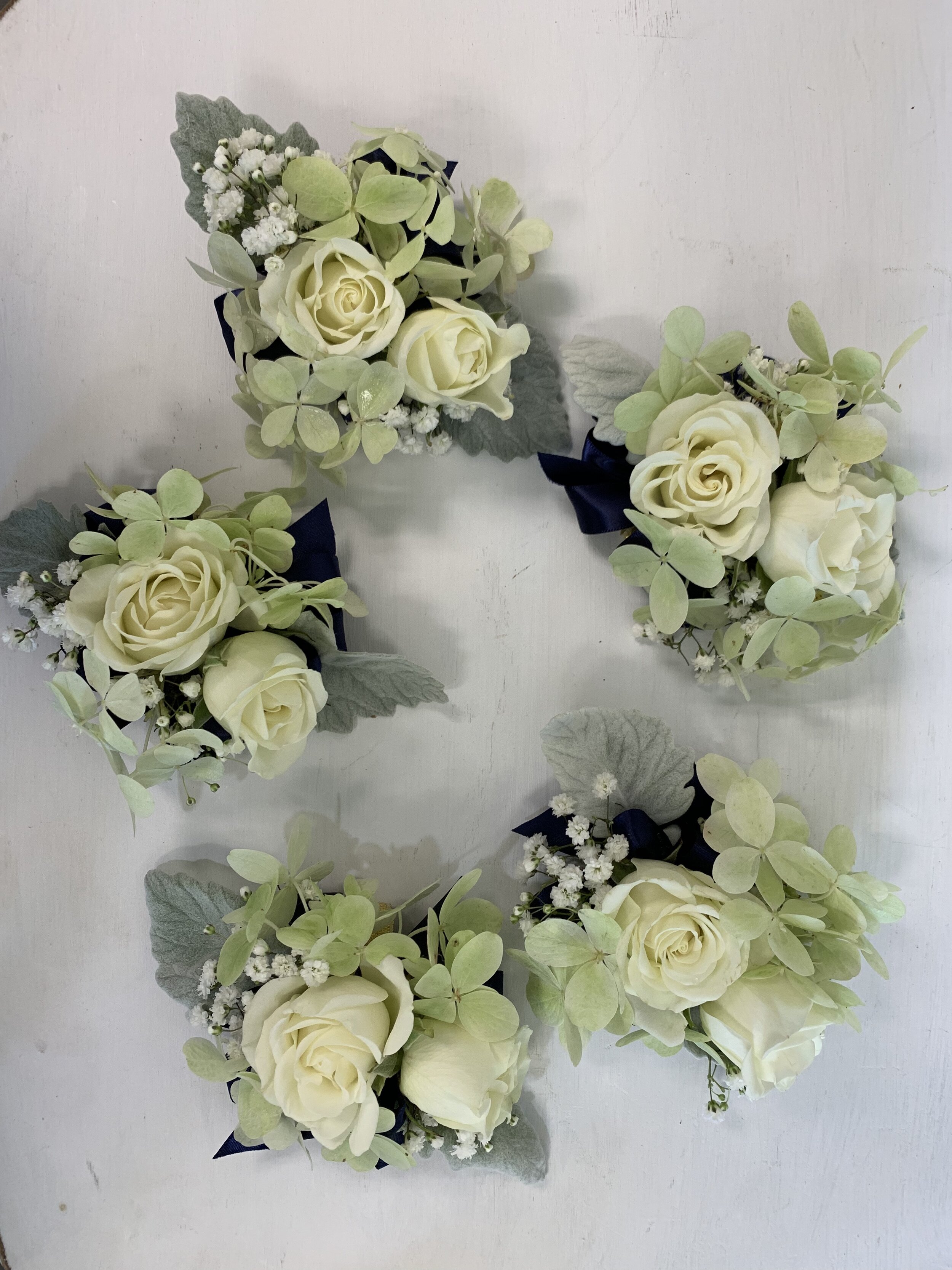 Wrist Corsage White Roses and Limelight Hydrangea.jpg