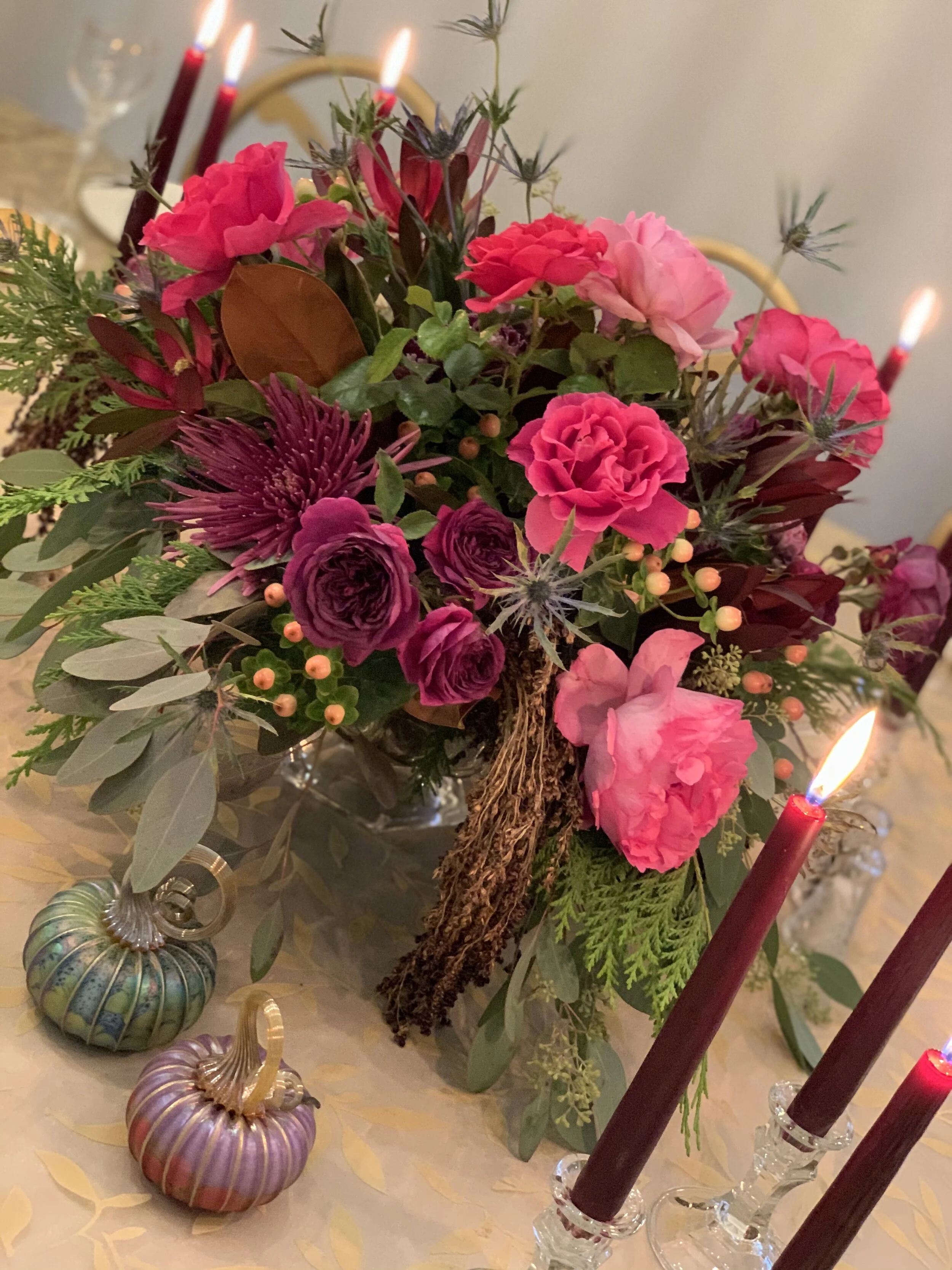 Jewel-Tone Compote by Wyoming Stuyvesant Floral