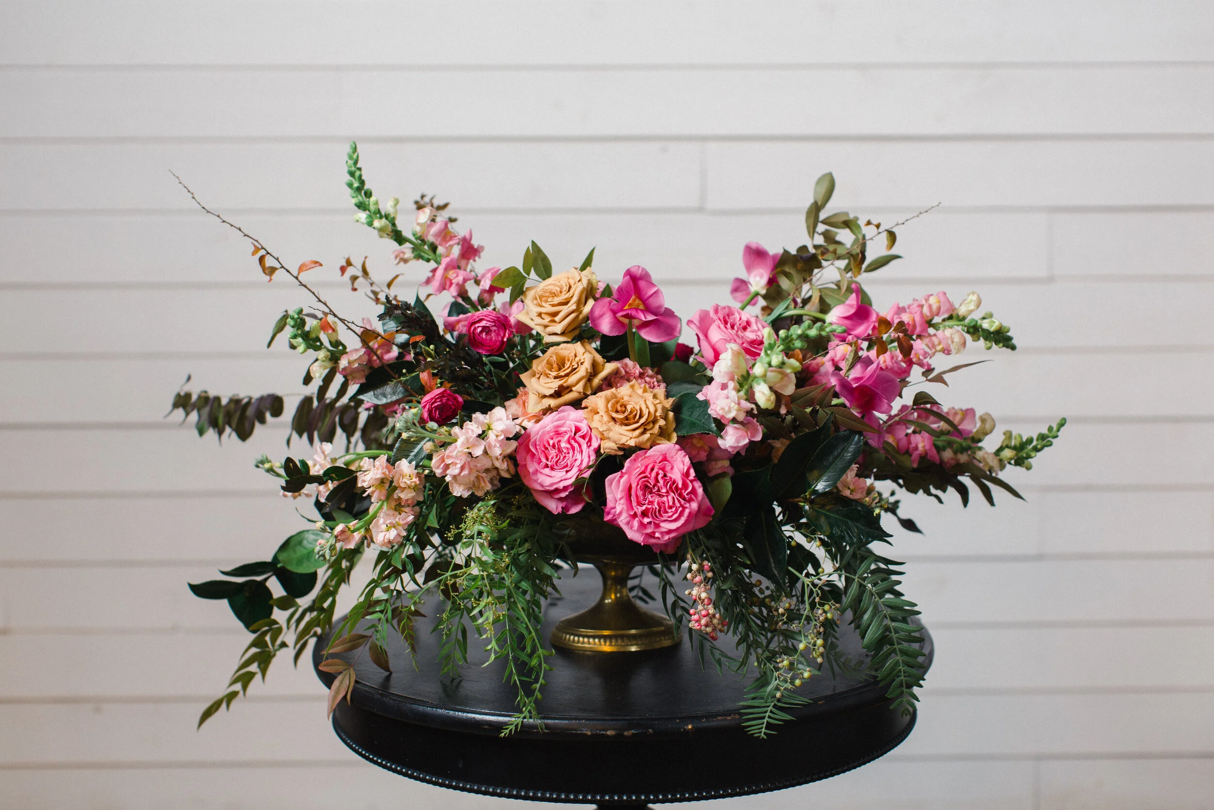 Toffee and Raspberry Wedding Compote by Wyoming Stuyvesant Floral