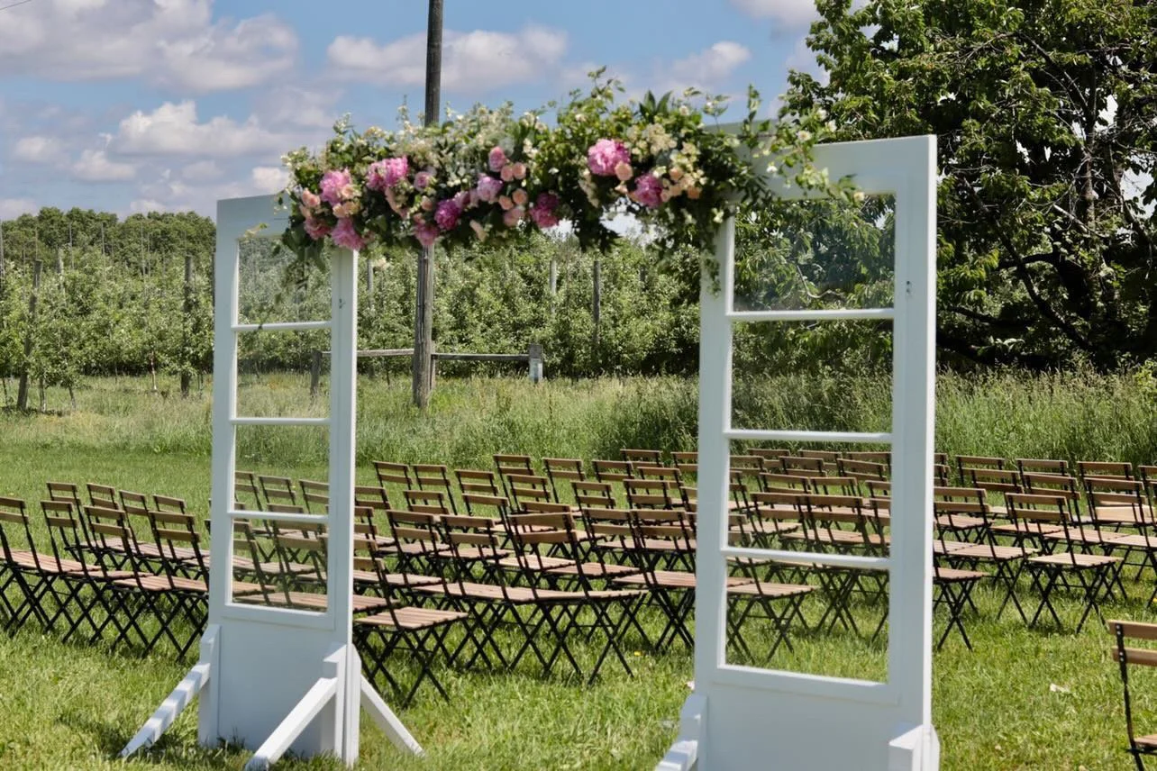 Farm-style door aisle entry at Alden Orchards.JPG