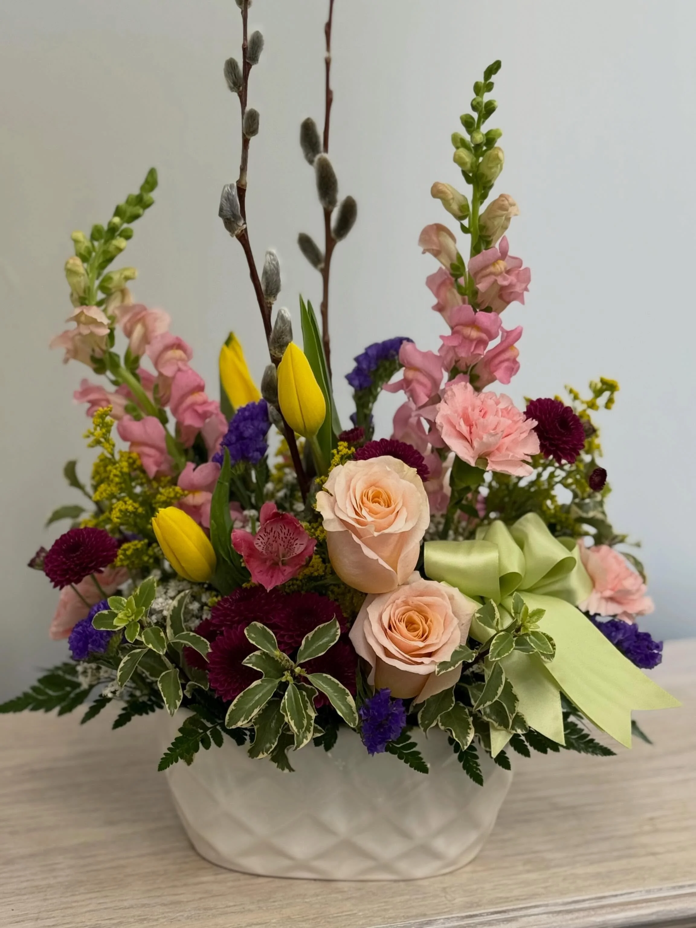Just a few of our Mother&rsquo;s Day designs going out this week! Love all the spring flowers in the cooler this week!