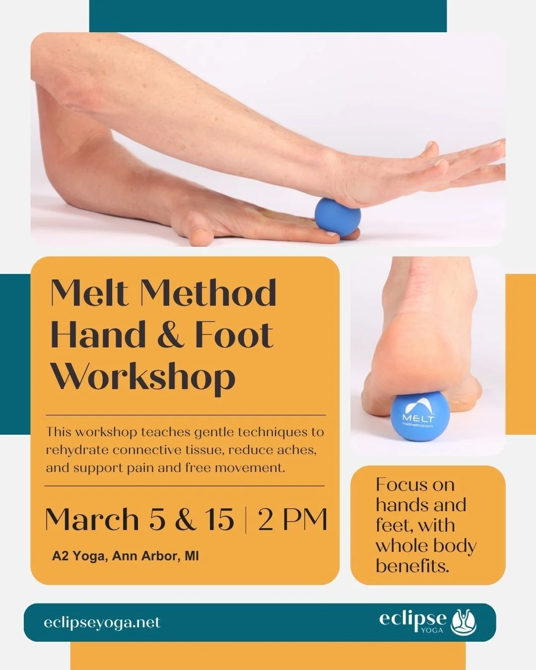 Melt Method Hand & Foot Workshop  March 5 & 15 | 2:00PM