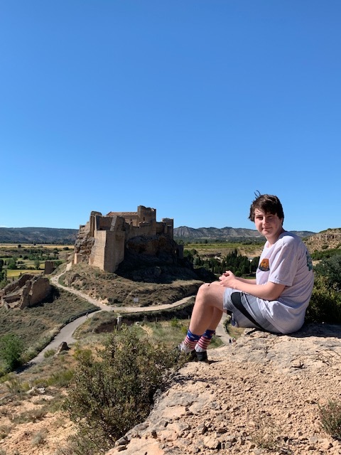 Author Sean Confoy’s view of the castle where he works everyday to uncover the past.