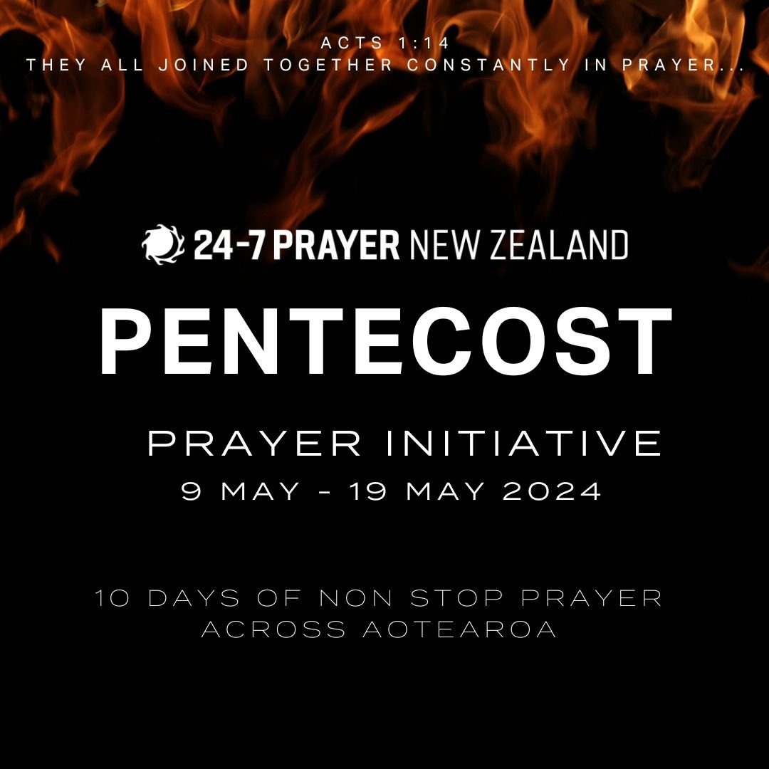 PENTECOST PRAYER STARTS TOMORROW

We are fast heading into the day of Pentecost, and we&rsquo;re excited to be joining nearly a hundred churches across New Zealand in the Pentecost Prayer Initiative. Thousands of people will be going to prayer rooms 