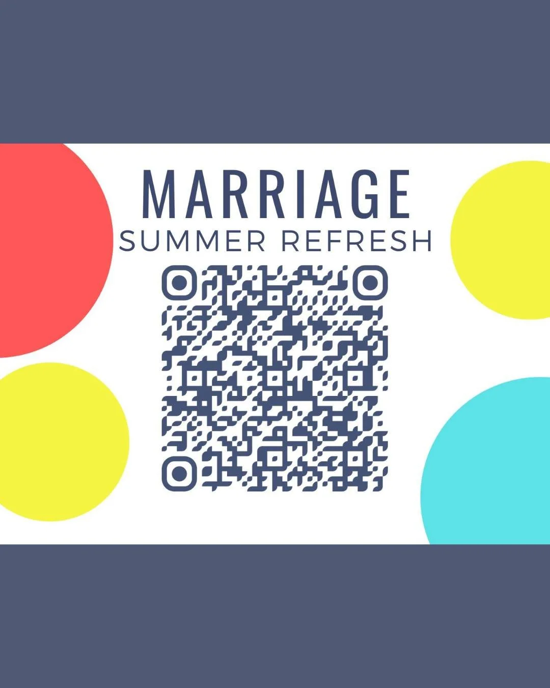 For married couples - Summer is a great time to slow down, laugh together, try something new, and refuel your marriage. Use this little sheet (link in our bio) as a gentle nudge to be intentional and enjoy the gift of your spouse. We&rsquo;re cheerin