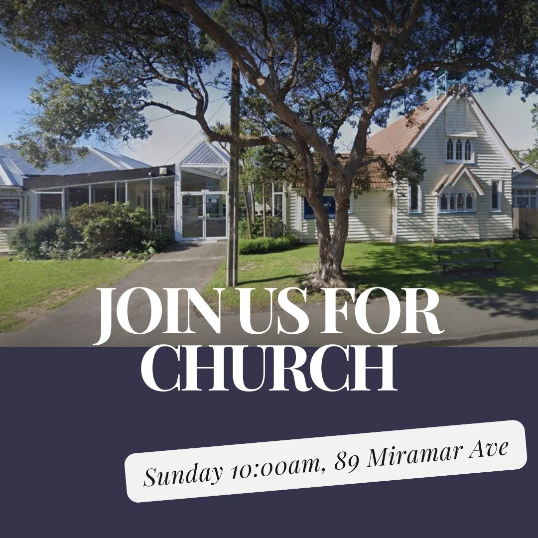 Join us this Sunday 28th December for a combined service at St Aidan's - 10am at 89 Miramar Ave, everyone is welcome!