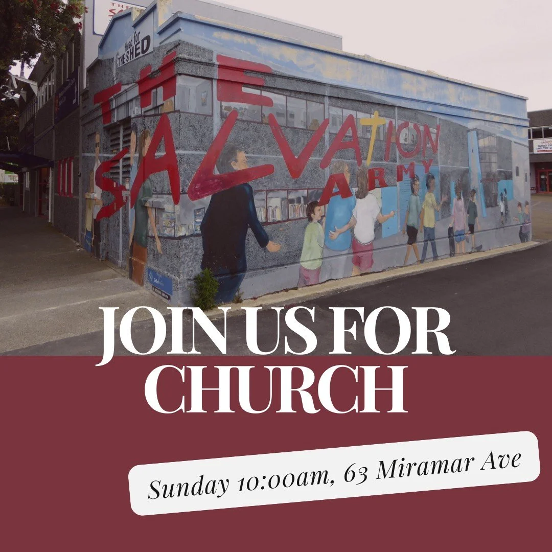 Join us this Sunday 11th January for a combined service at Salvation Army Miramar - 10am at 63 Miramar Ave, everyone is welcome!