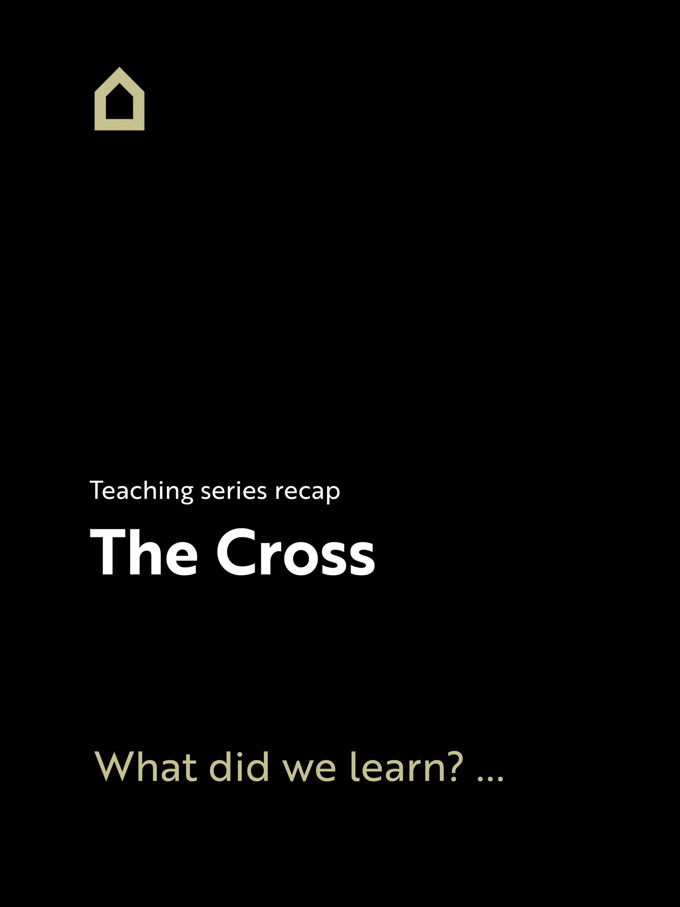 TEACHING RECAP: The Cross - What did we learn? Save this post to reference back to.