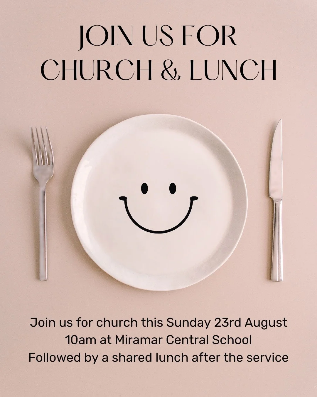 Kia ora e te whānau, this Sunday we're taking a short break from our sermon series and will be hearing a message from Keegan on prayer. We'll also be sharing lunch together! Join us at 10am for the service, and bring along something yummy to share wi