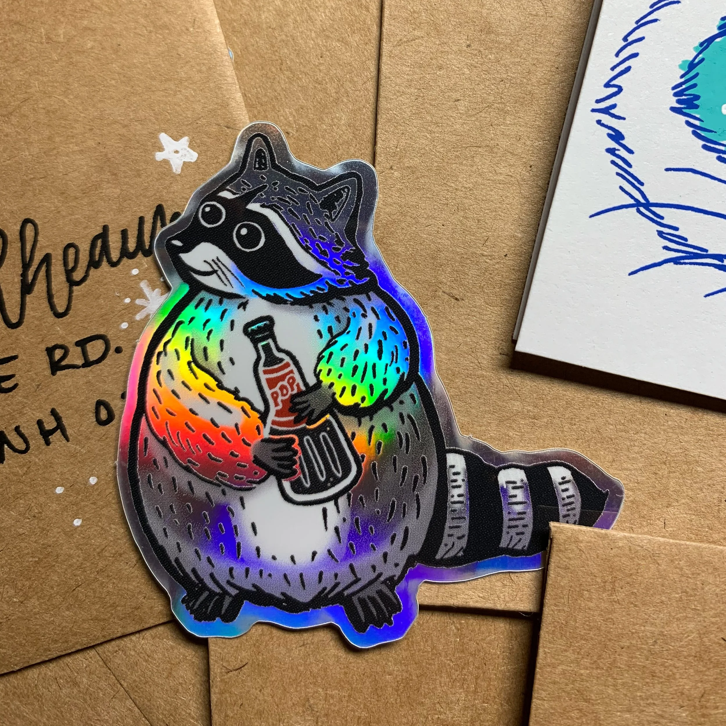 Market | Raccoon Sticker