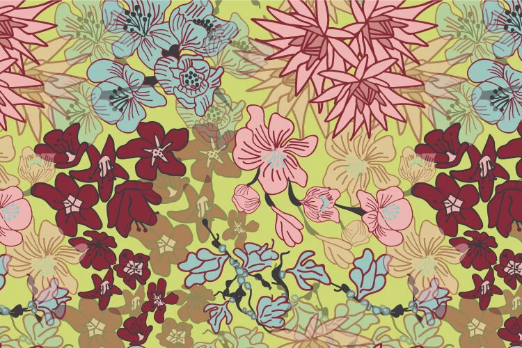 Floral Pattern: From Sketch to Final