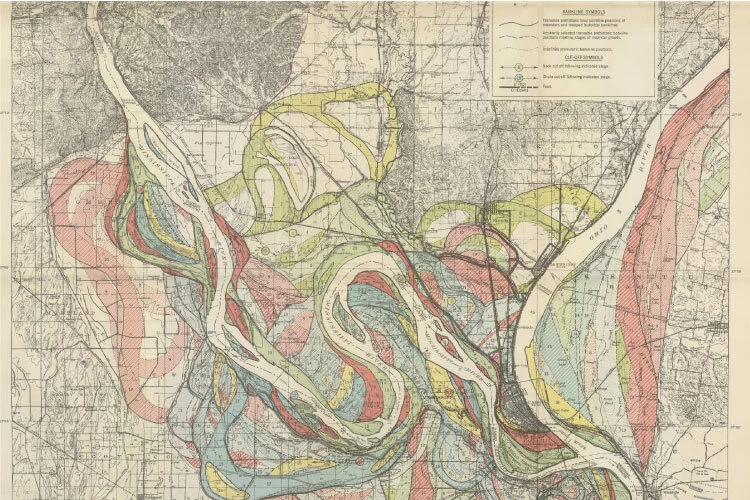 History Forward: The Mississippi River's Ribbons of Color