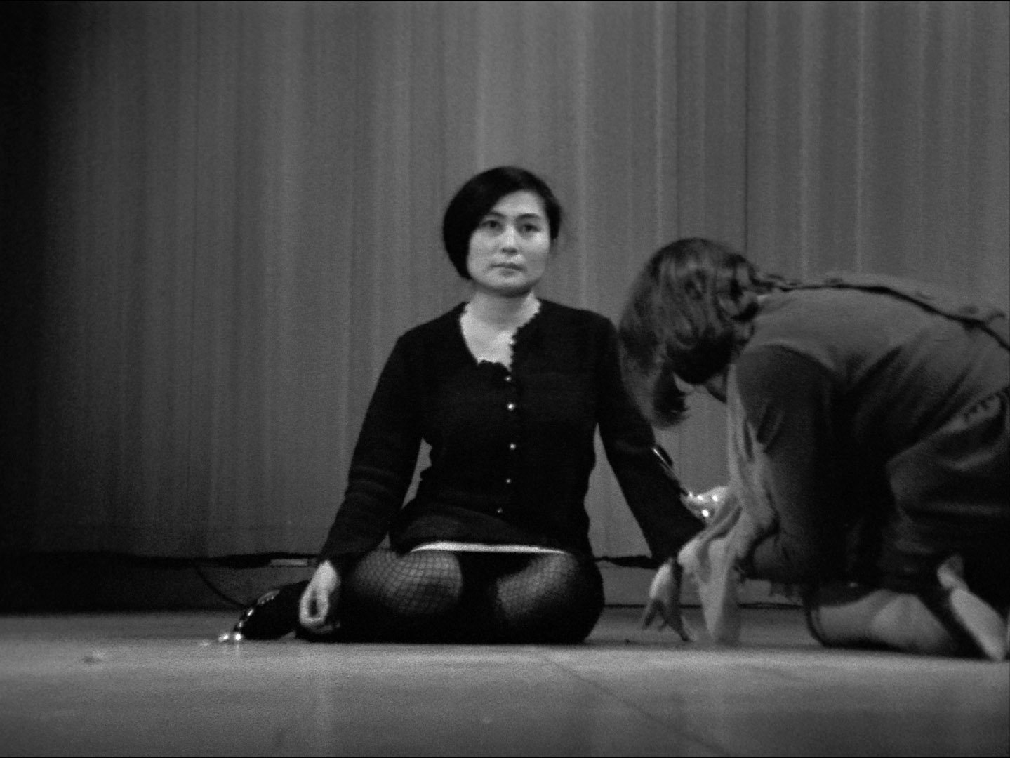 Ono, Yoko. Cut Piece . 1965. Filmed performance, 8 minutes 8 seconds.