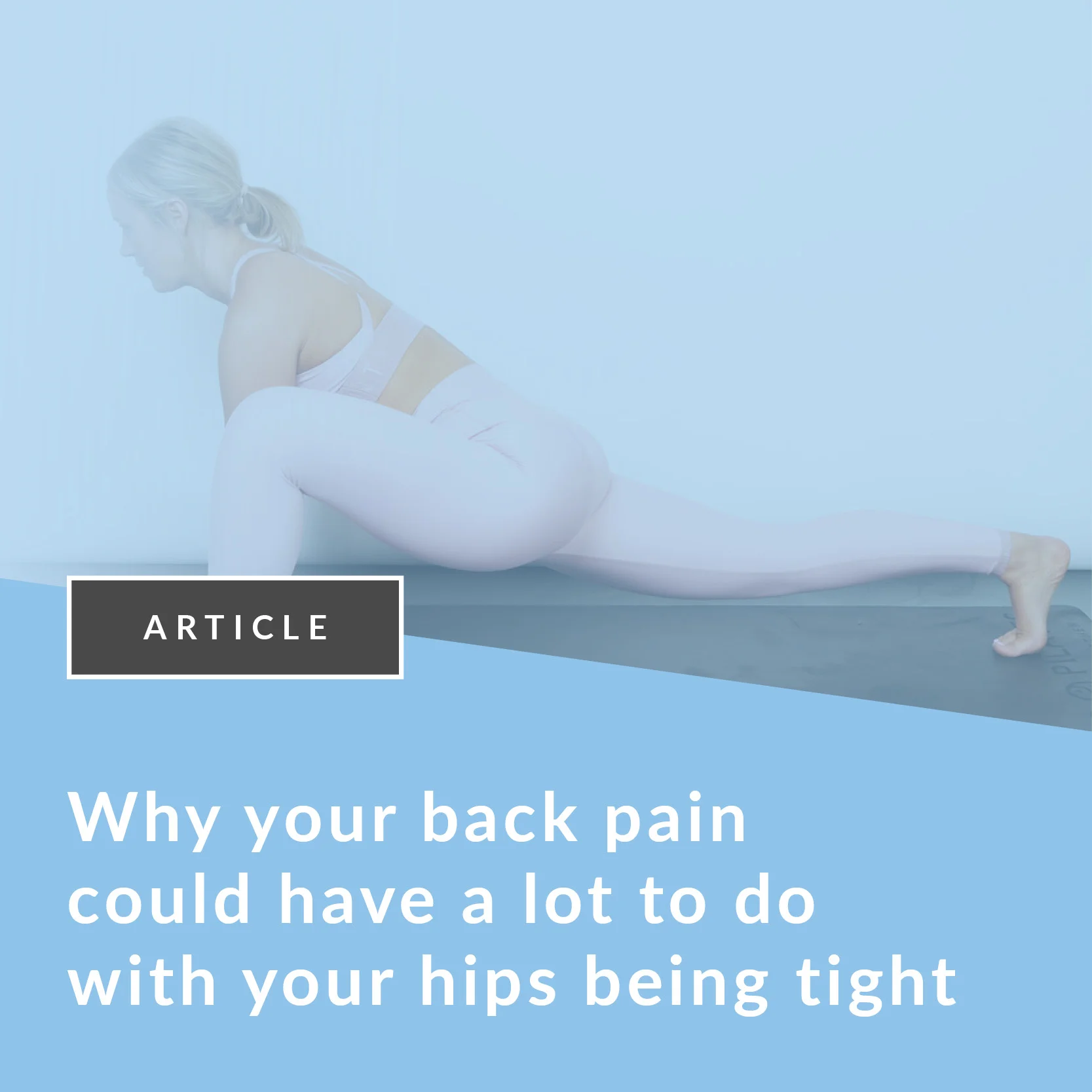 The relationship between back pain and tight hips