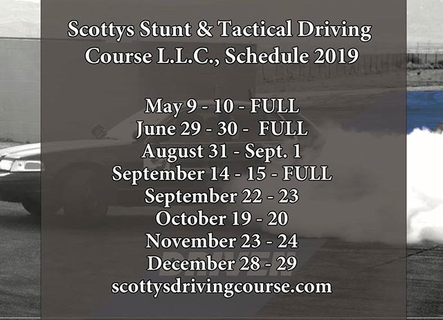 Getting noticed! Accommodating all  asking about upcoming classes.  Booyah! Appreciate cha. Got cha
#stuntdrivingschool #tacticaldriving #Scottys #survival #work #fun #gift #birthdays #confidence #students #fears #sharp #footwork #camera #covert #dom