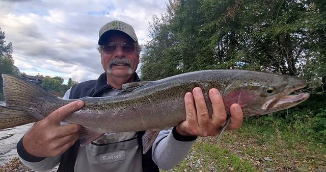 This guys always brings the bite!! I had an awesome day with your old ass, my friend. Can't wait to do it again. #snkguideservice #flyfishing #southernoregonsteelhead
