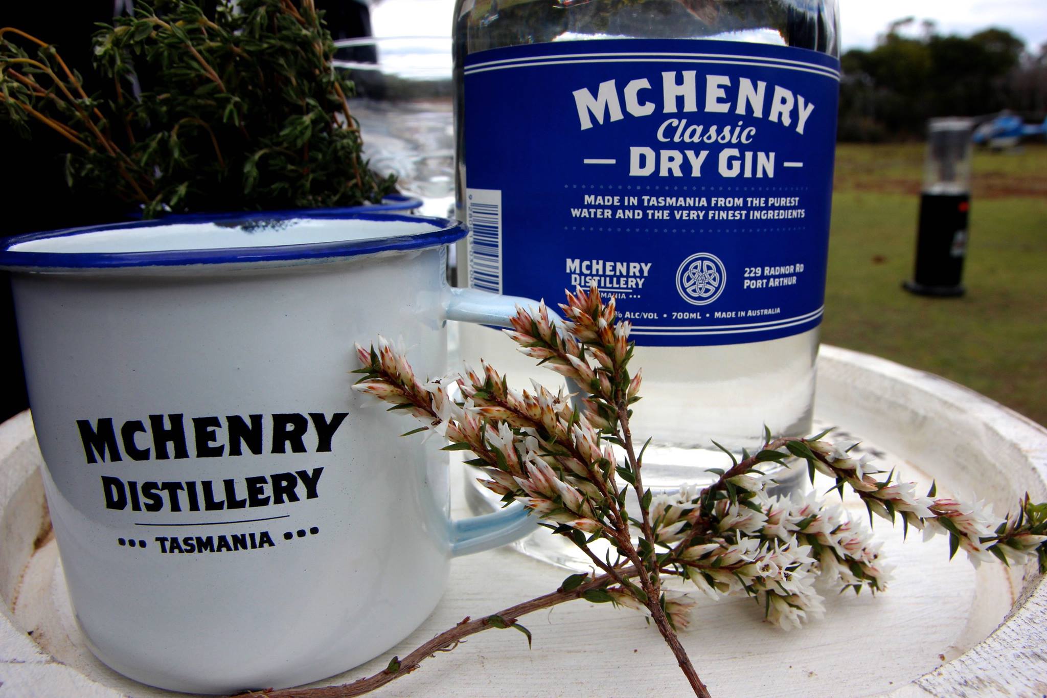 McHenry Distillery. The southernmost distillery in the world and the classic gin here, one of the first ones.