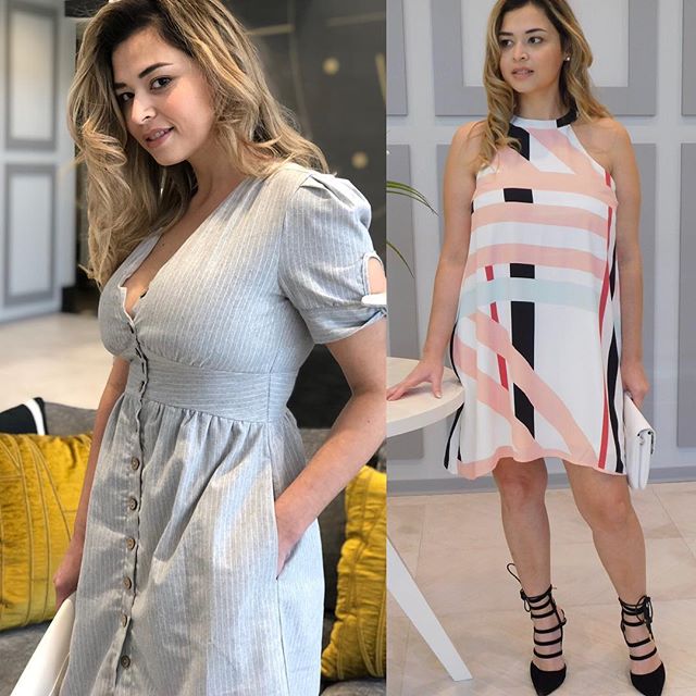 The gorgeous doll, the beautiful DRESSES! Order now for spring! Shop the links. Sizes - S, M, L. 
#spring #dresses #luxestyle #lightandbright #onlineboutique