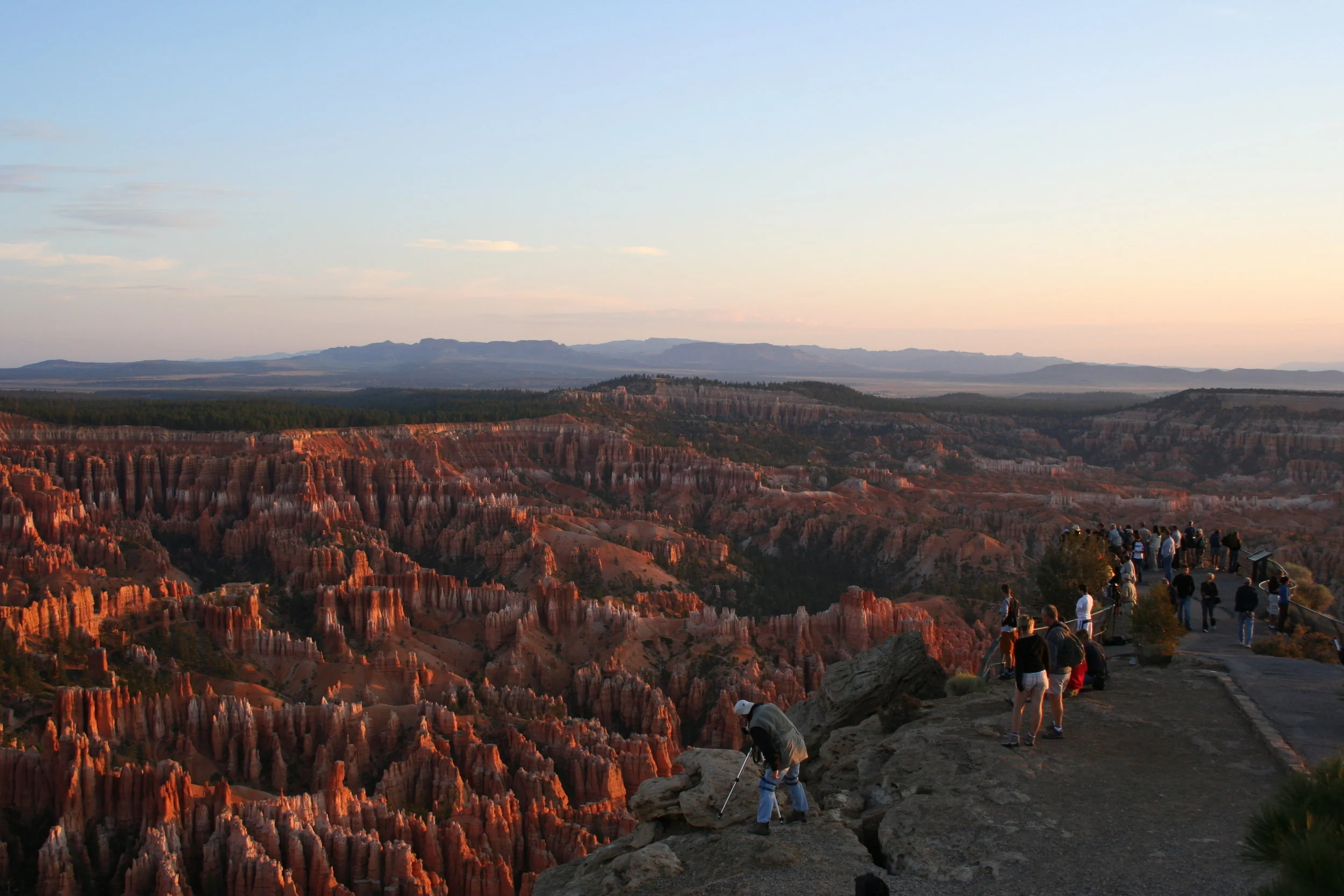 First glimpse of sunlight
