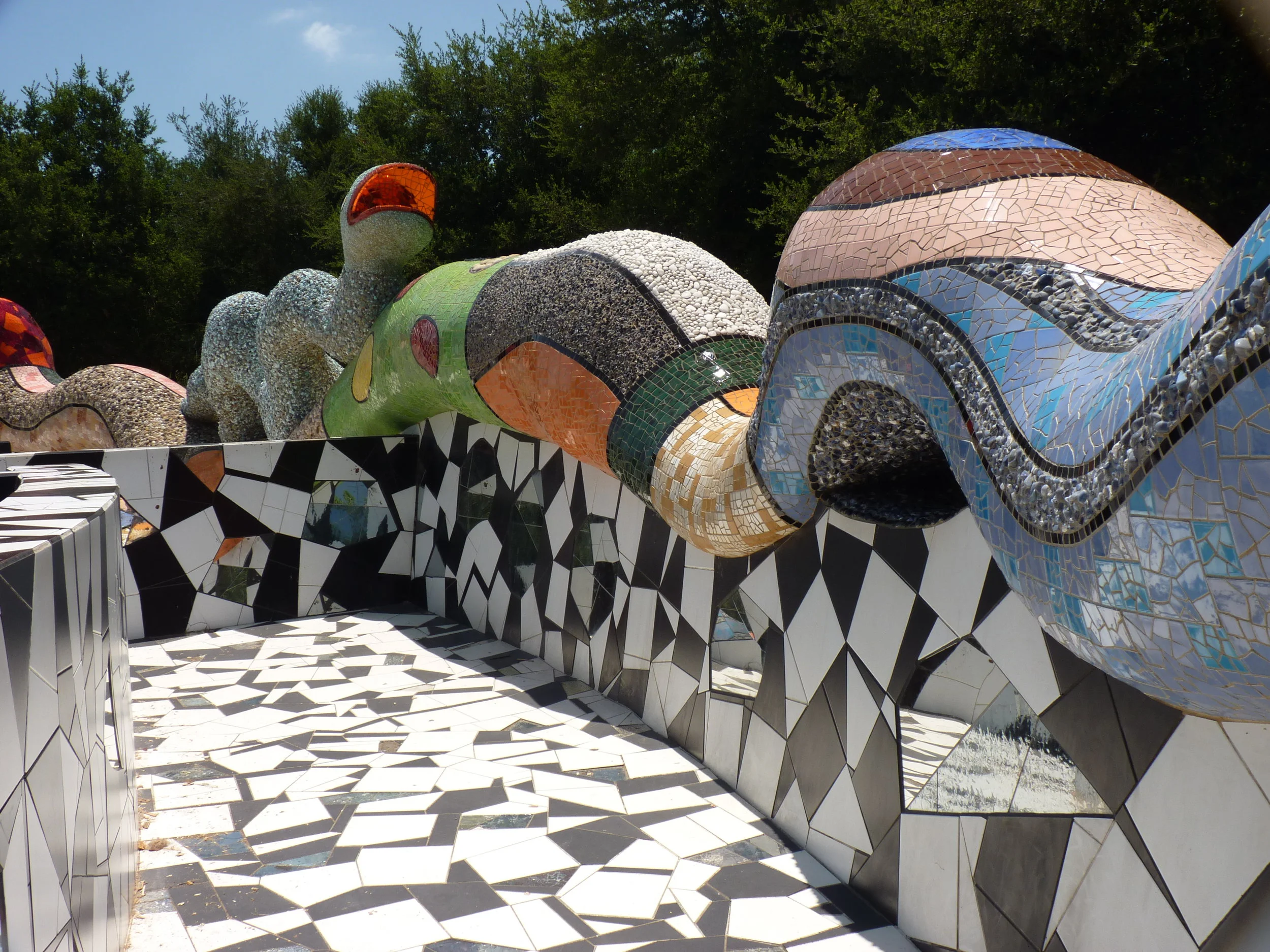  Walkway surrounded by serpents 