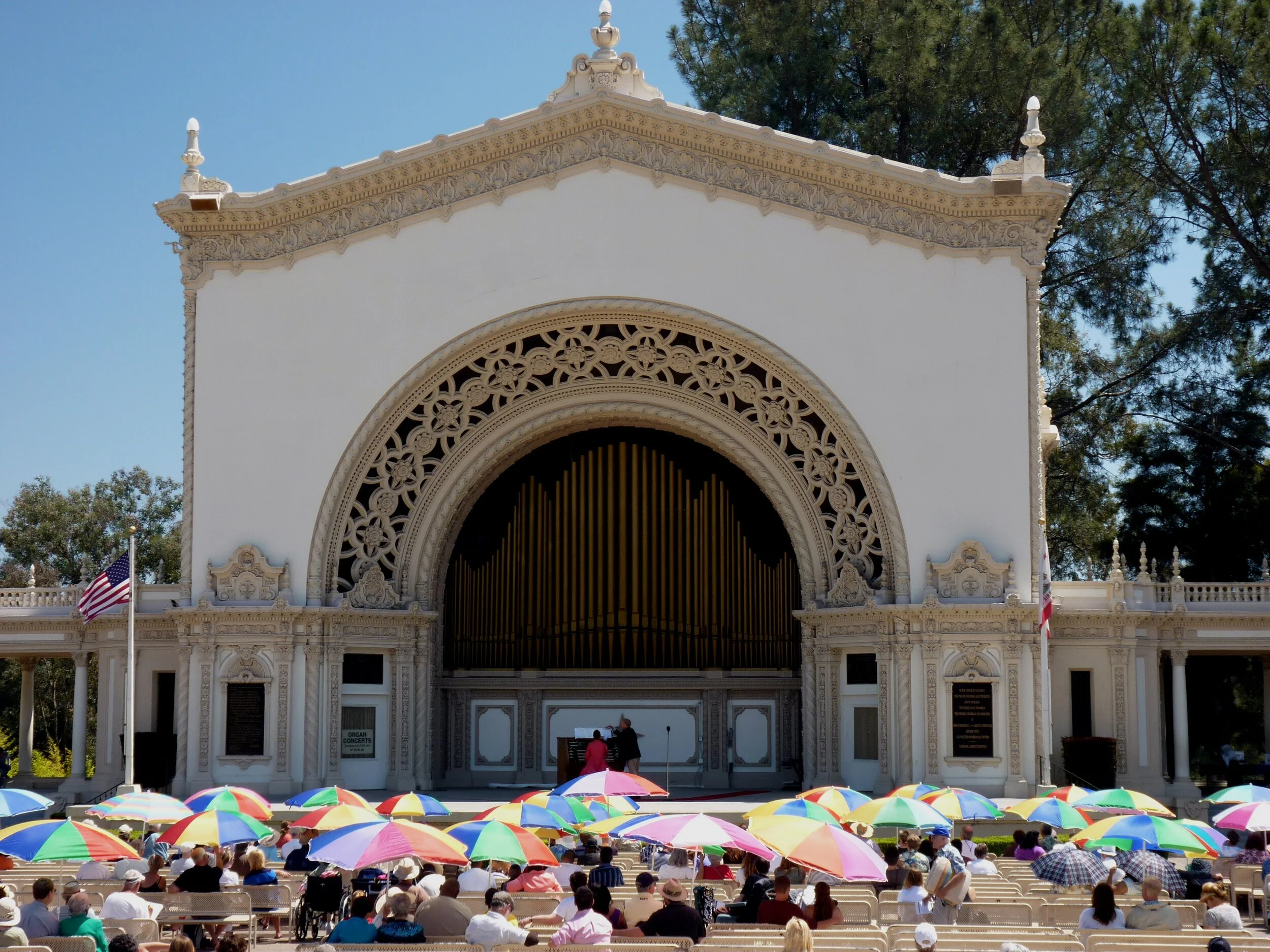 Largest outdoor organ 1915, Balboa Park, San Diego, California