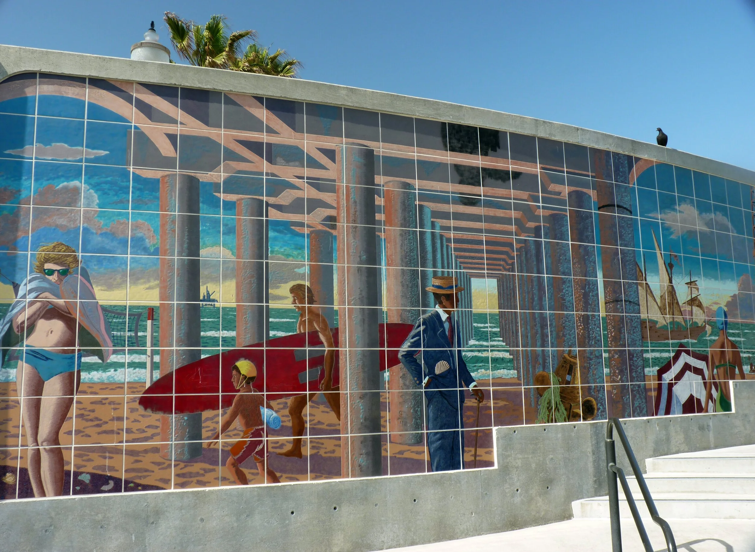 Mural at Huntington Beach, California
