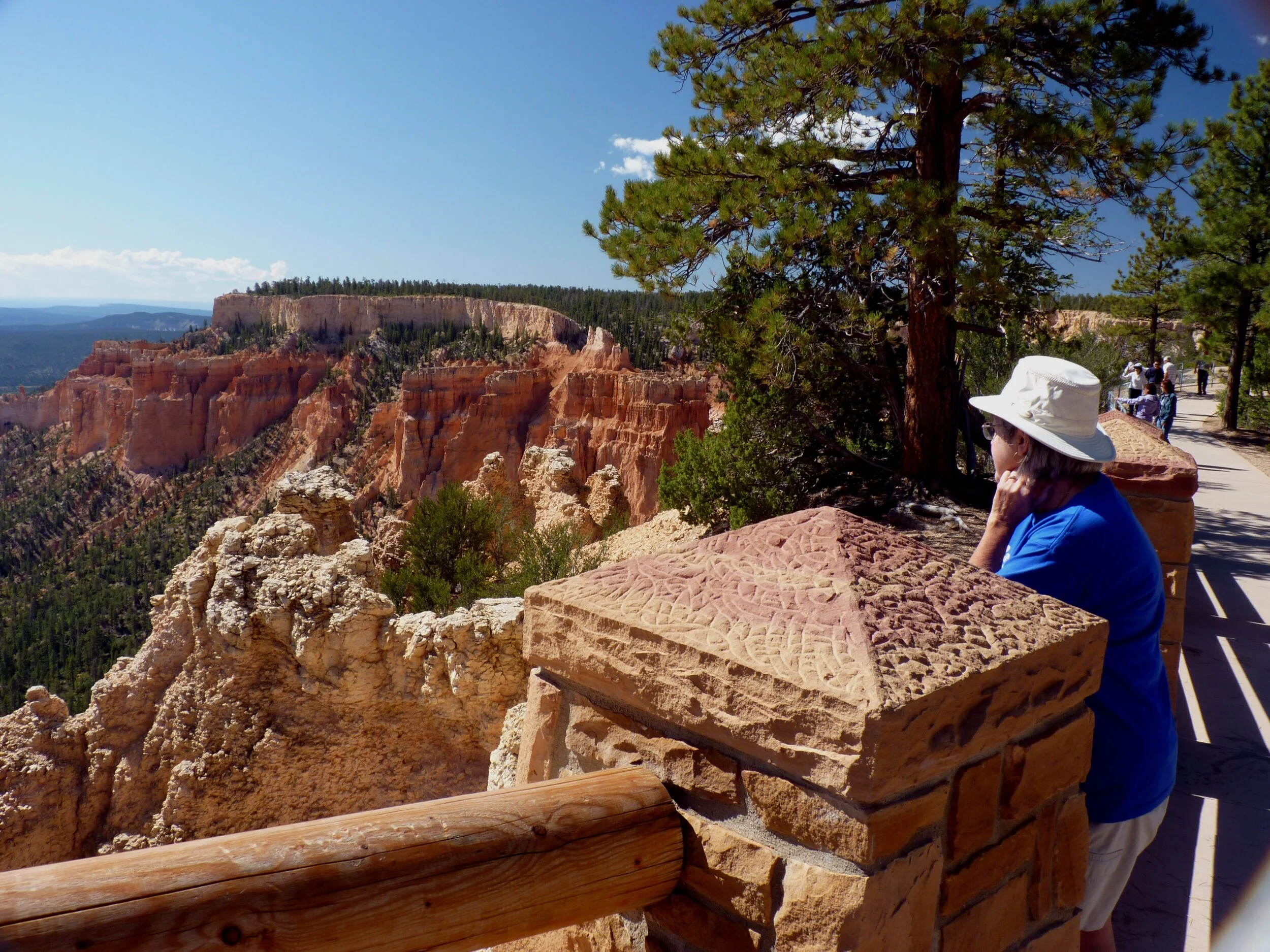 Overlook built in the 1930s by the CCC in Bryce Canyon National Park, Utah