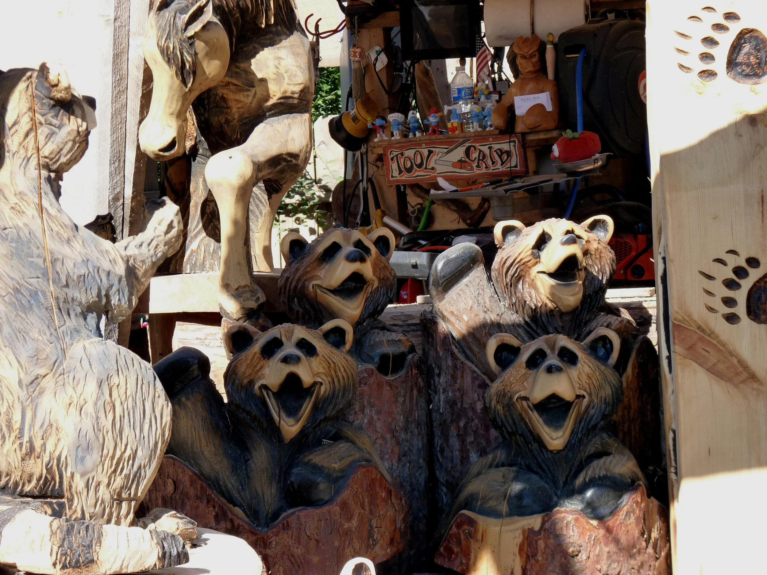  Wood carvings, Cortez, Colorado 