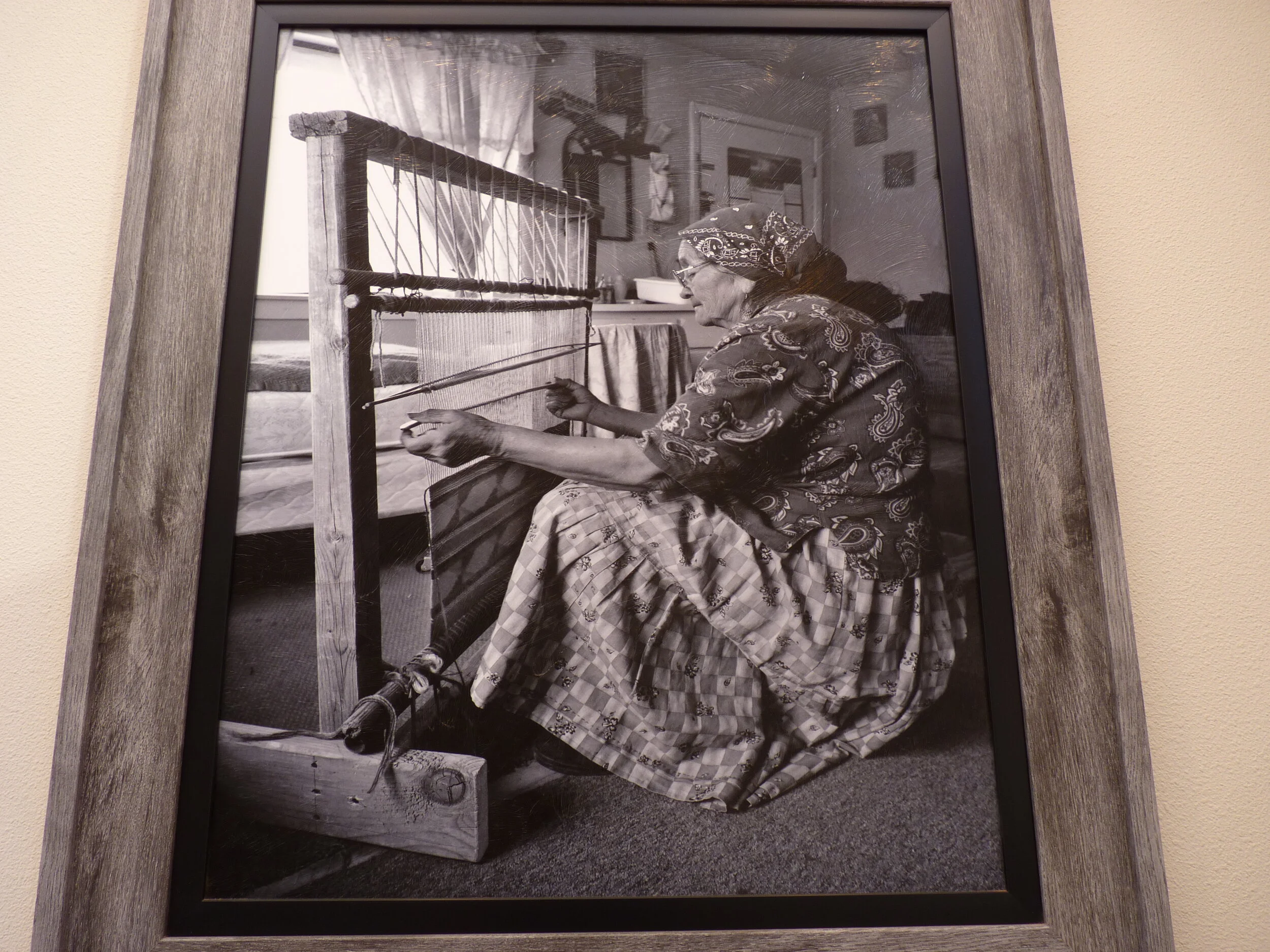 Navajo Woman Weaving