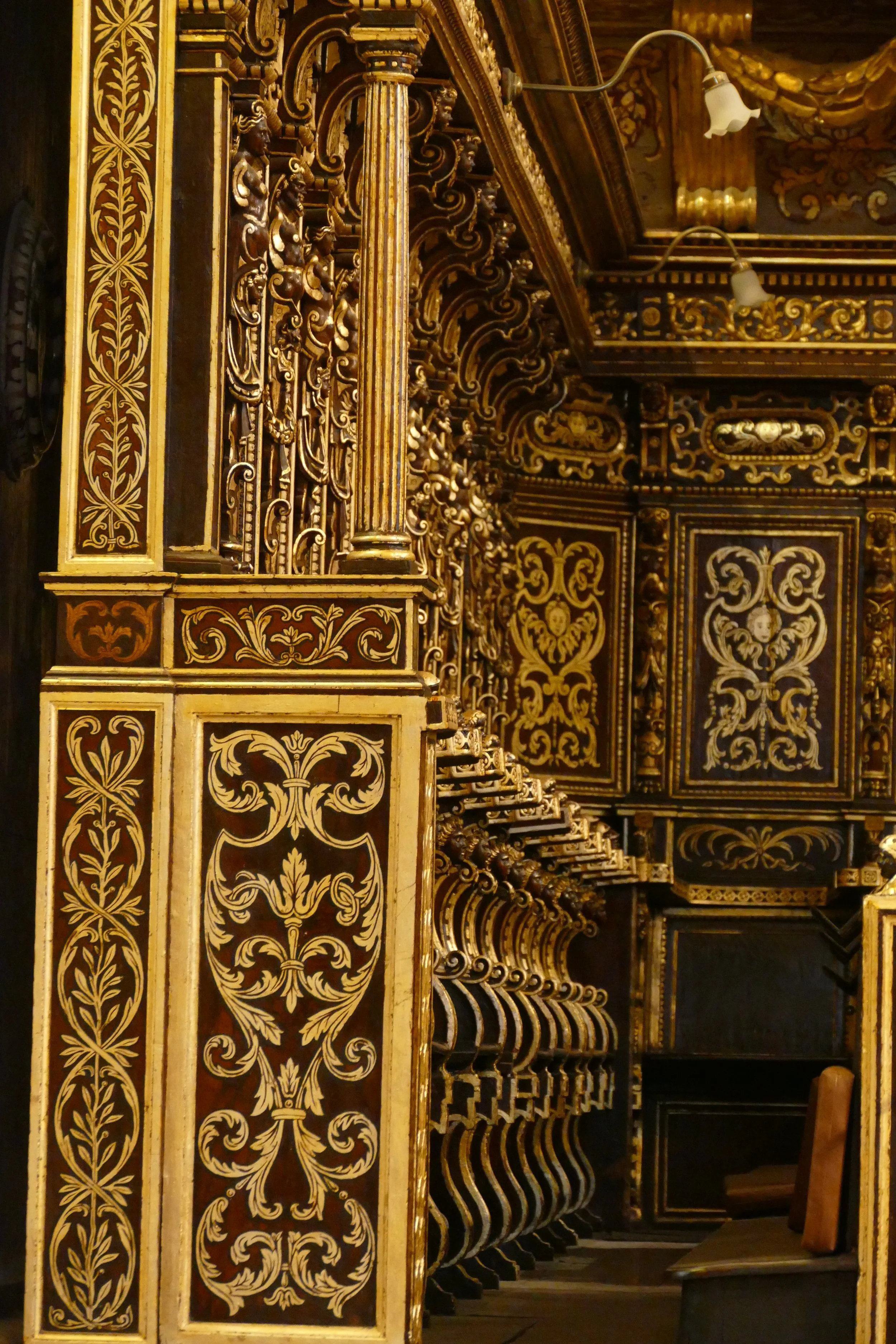 Highly decorated choir stalls