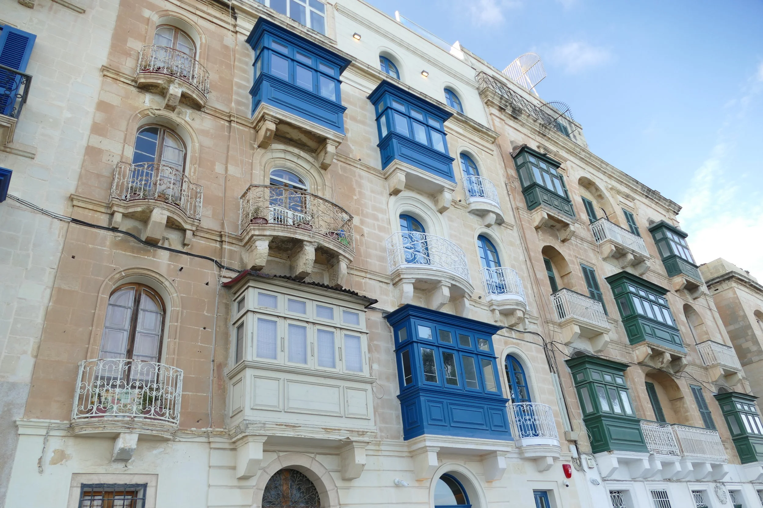 More colorful balconies