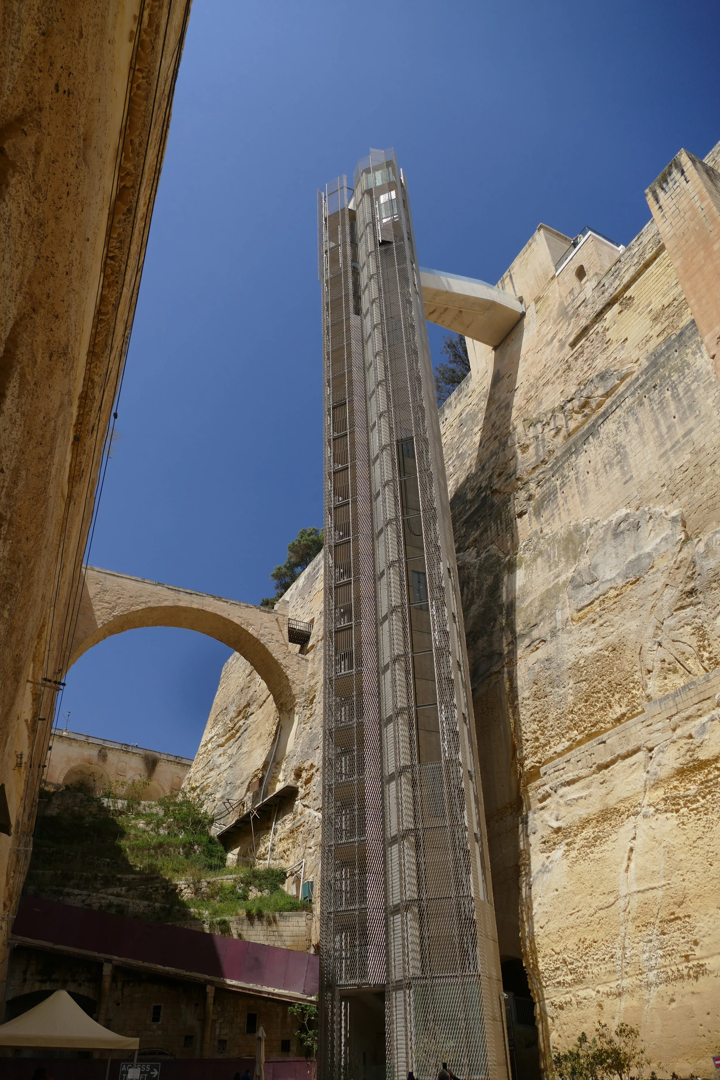   The Lift from the port to the main city  