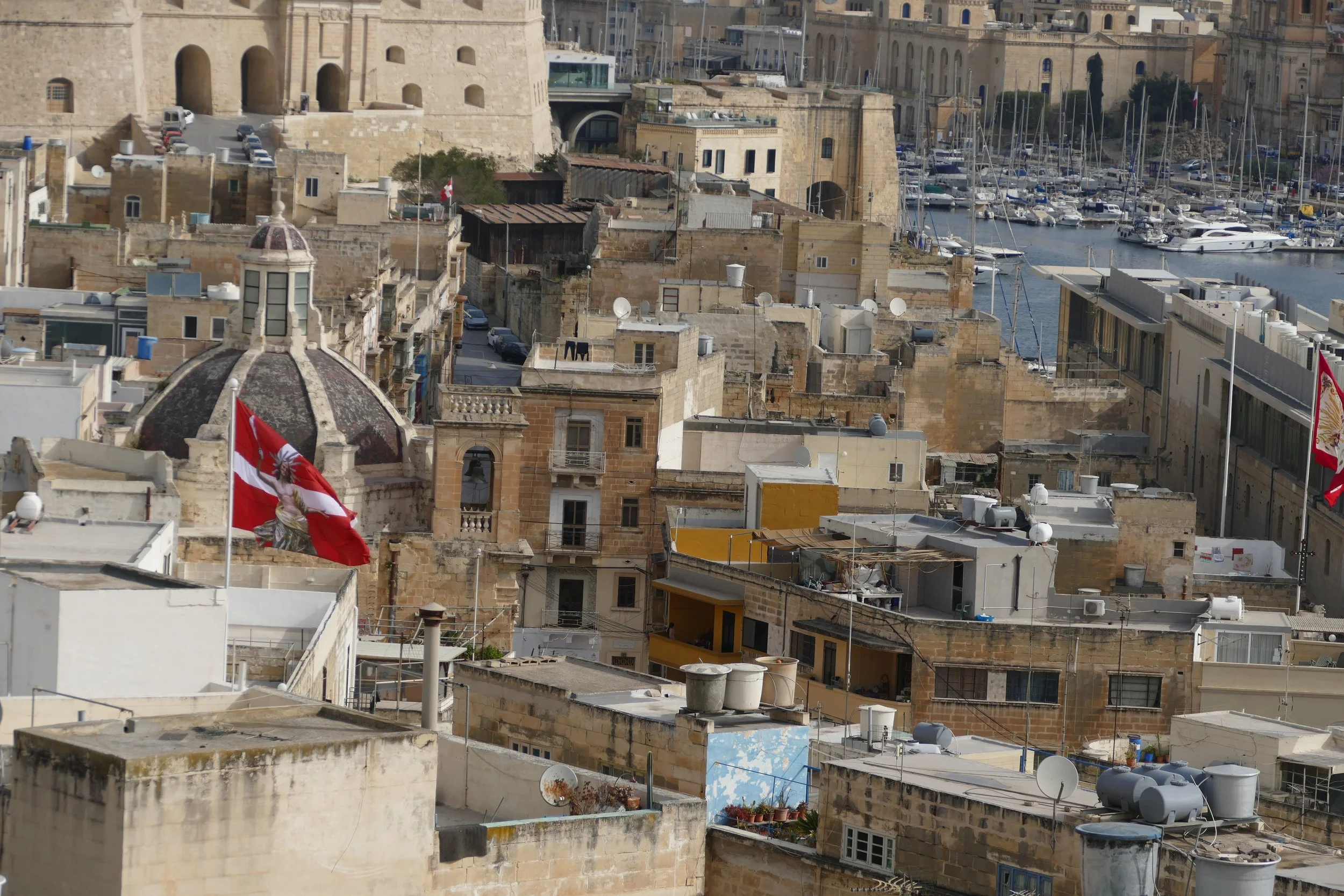   View of 3 Cities from our apartment terrace  